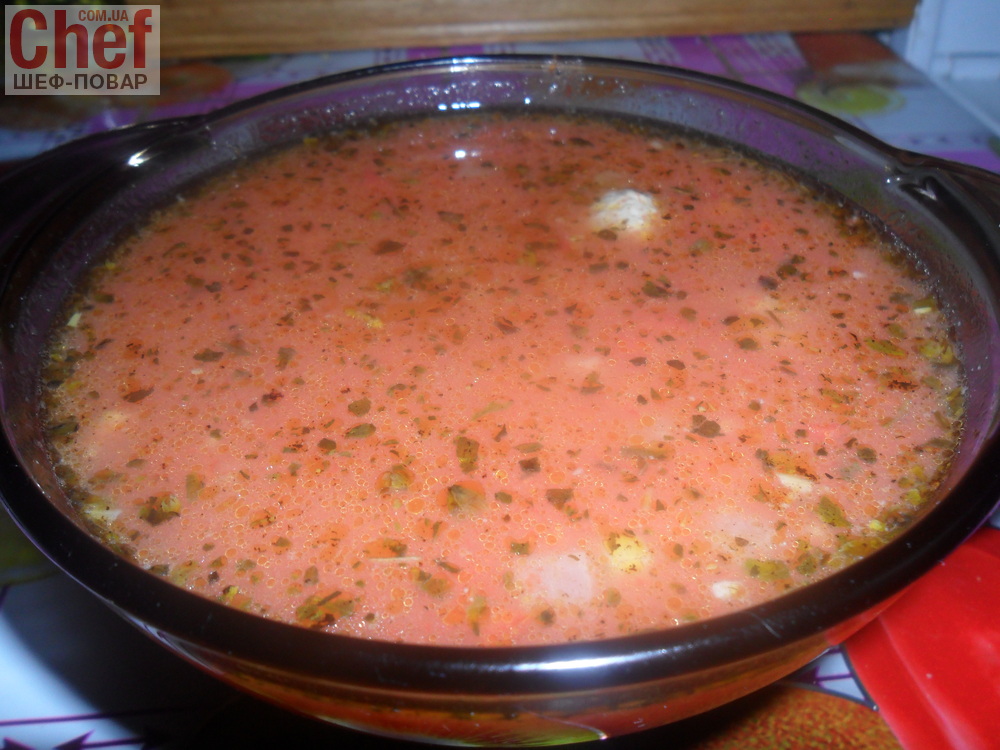 Суп с фрикадельками и рисом, пошаговый рецепт с фото