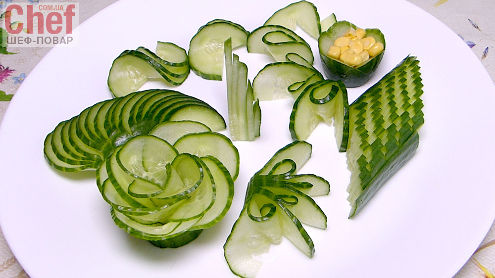 5 способов украшения овощами! Как красиво нарезать овощи на Праздничный стол | Ольга Лунгу | Дзен