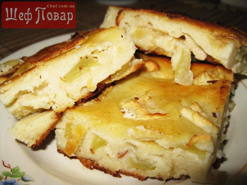 Творожная запеканка с манкой и яблоками в духовке пышная рецепт с фото пошагово