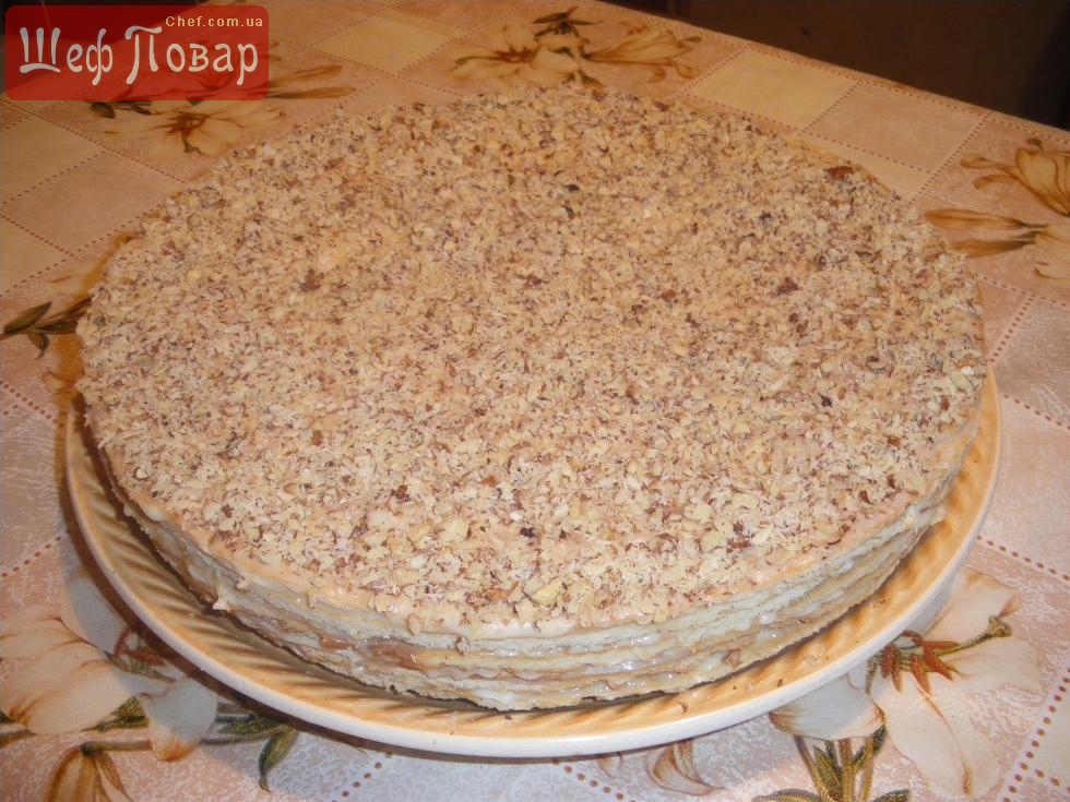 Армянский торт Мужской Идеал с орехами и вареной сгущенкой