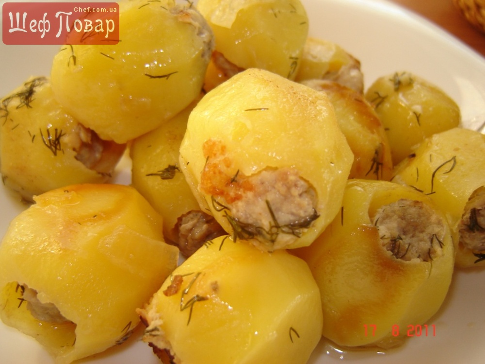 Фаршированный картофель в духовке: пошаговый рецепт