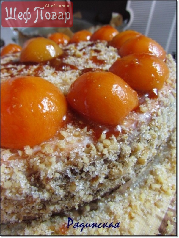 Торт «Монастырская изба» со сметанным кремом
