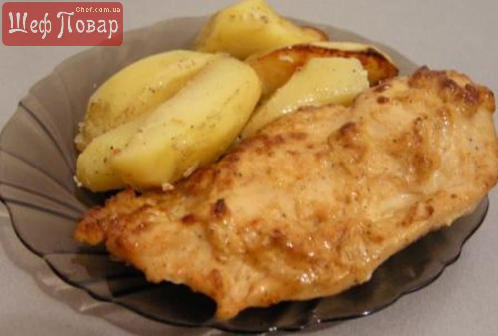 Куриное филе запеченное с картофелем