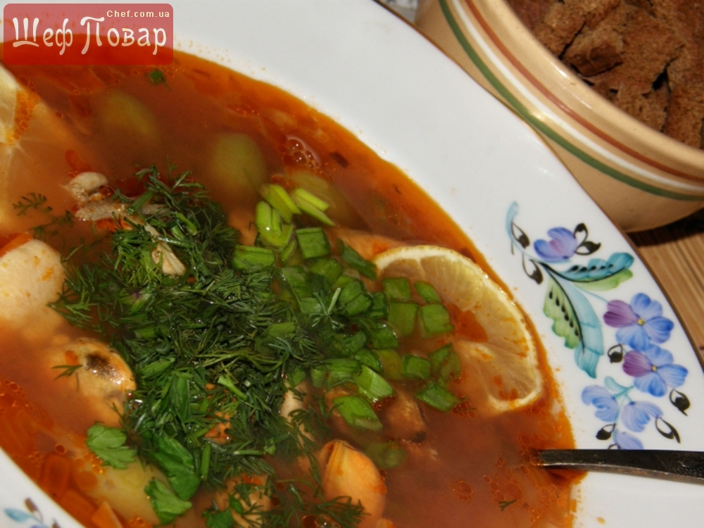 Рыбная солянка, пошаговый рецепт на ккал, фото, ингредиенты - Мальва