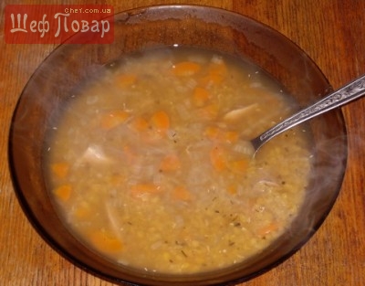 Суп из золотой чечевицы, по-итальянски.