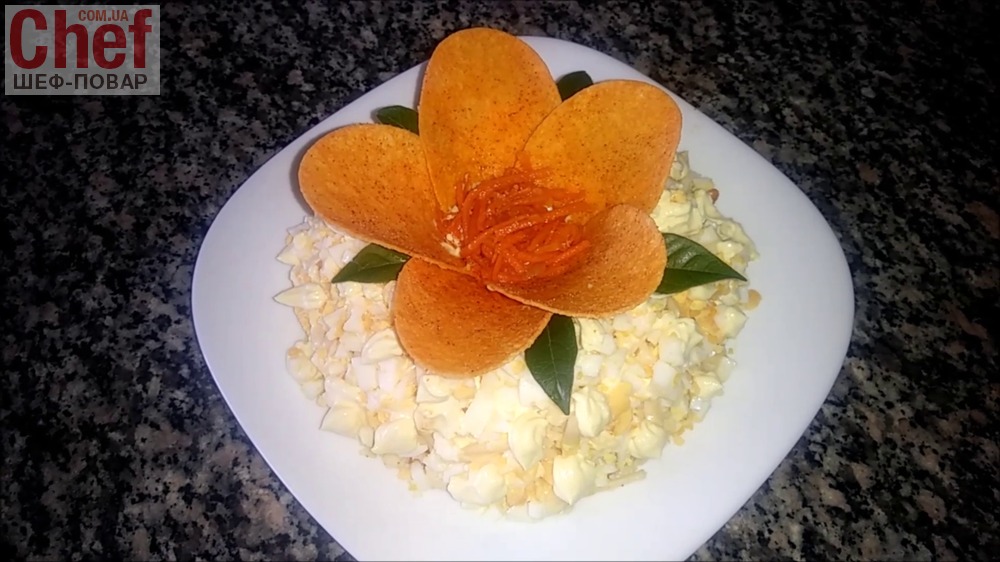 Салат Орхидея - аппетитная мясная закуска с остренькой корейской морковкой: рецепты с фото и видео