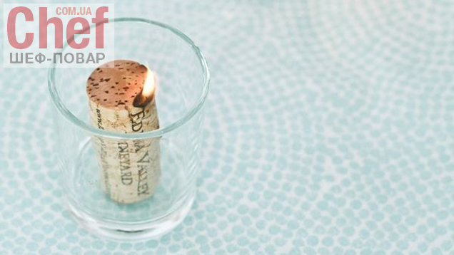 Как сделать свечку из пробки из-под вина
