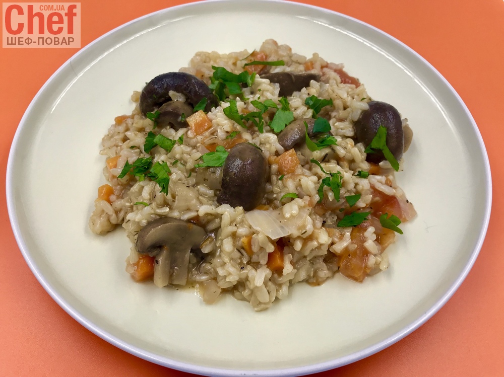 Диетическое ризотто из дикого риса с белыми грибами рецепт – Итальянская кухня: Ризотто. «Еда»