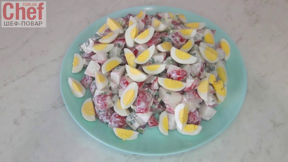 Салаты из редиски – 64 вкусных рецептов с фото, простые рецепты салатов с редиской