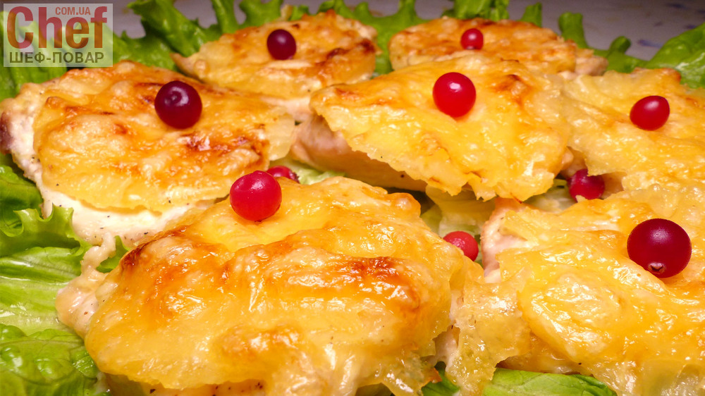 Куриное филе с ананасом - рецепт автора Айжан Абенова